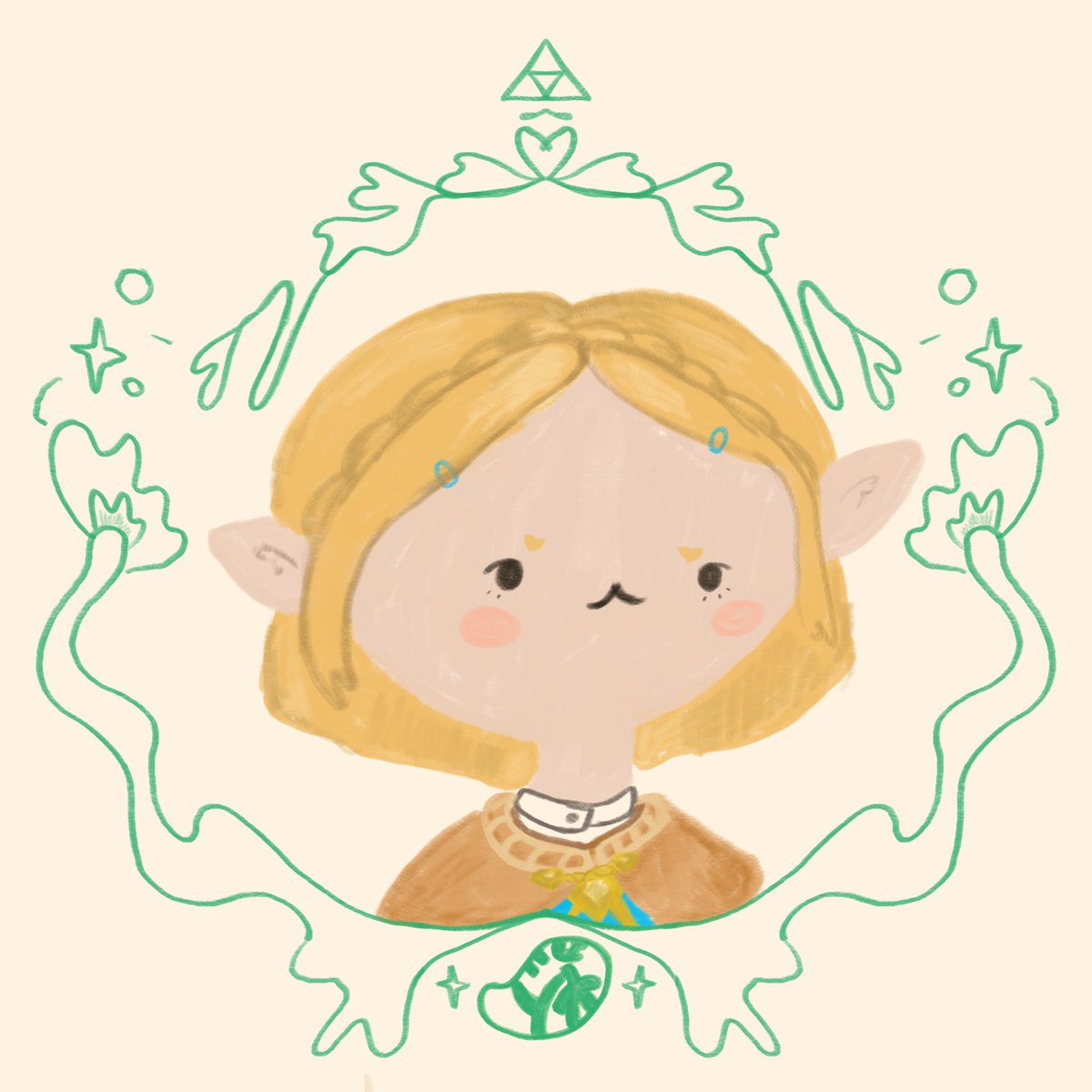 ゼルダ姫 「só tenho pensado nela #Zelda #ZeldaTearo」|kaoriのイラスト