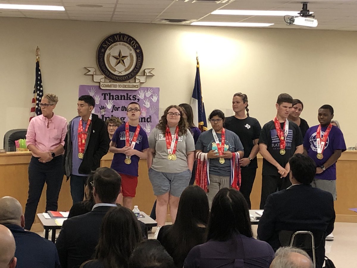 So proud of our athletes! Look at all that bling! #specialolympicstexas #rattlerup #smcisd