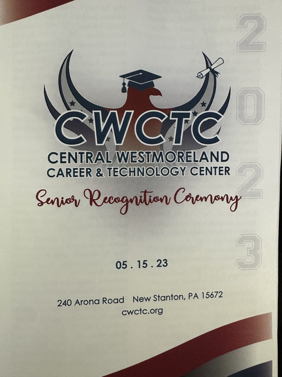 Congrats to our Seniors attending CWCTC who were honored tonight during their Senior Recognition Ceremony!!!