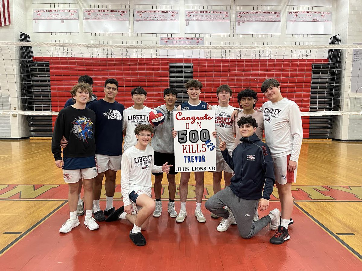 Liberty Boys V-ball (@jlibboysvball) on Twitter photo Congratulations to Trevor Van Valkenburgh on his 500th kill! Amazing accomplishment as a junior! <a href="/JLHSLionRoar/">JLHS Lions Roar</a> <a href="/ShoreVBallCA/">ShoreVBallCA</a> Congratulations to Trevor Van Valkenburgh on his 500th kill! Amazing accomplishment as a junior! <a href="/JLHSLionRoar/">JLHS Lions Roar</a> <a href="/ShoreVBallCA/">ShoreVBallCA</a>