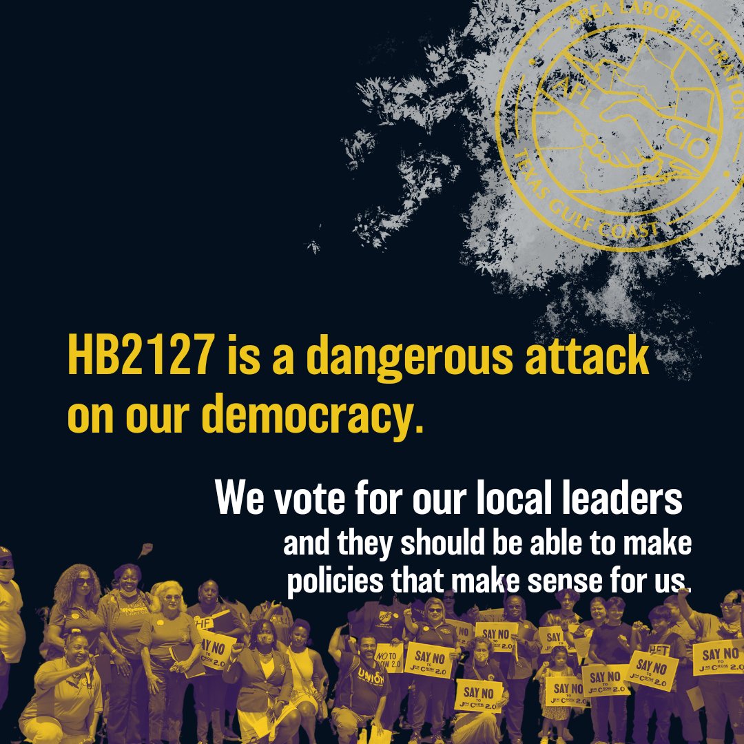 gcaflcio's tweet photo. #HB2127 will fundamentally alter our state. 

It will roll back decades of worker protections &amp; public safety measures, and ban new ones. 

Leaders we elect to serve our communities won't be able to pass policies that address our needs as working people. https://t.co/4rl4xu2R9c
