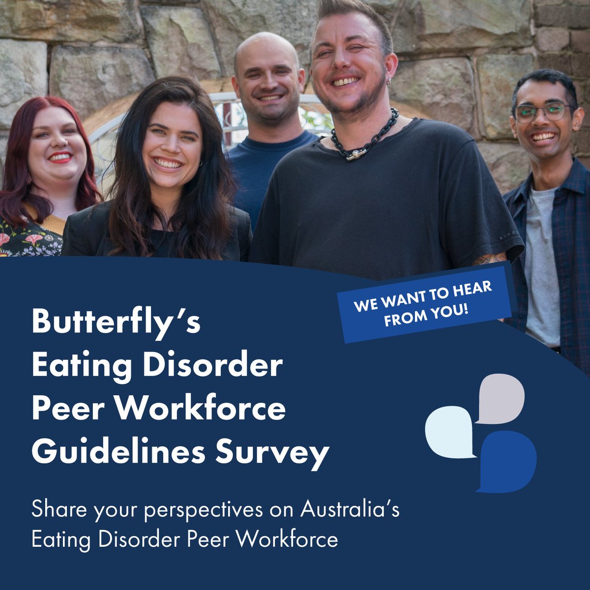 Butterfly is creating National #EatingDisorder #PeerWorkforce Guidelines to support an effective, safe & coordinated ED peer workforce in Aus. If you have an ED #livedexperience, are a carer/family member or are a peer worker, we want to hear from you! ⬇️
surveymonkey.com/r/99XMMNL