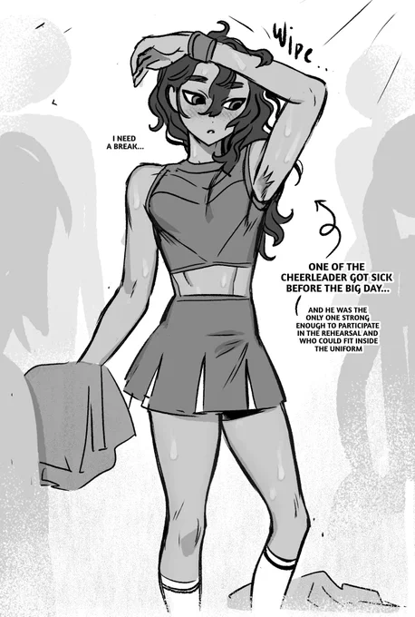College cheerleader AU? 🌤