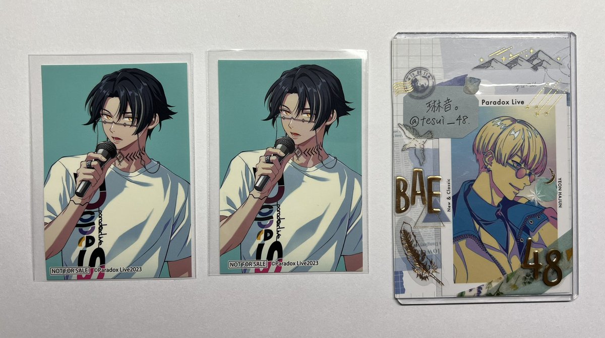 パラライ 4周年 レセプションカード サイン入りGプリ セット犬飼憂人