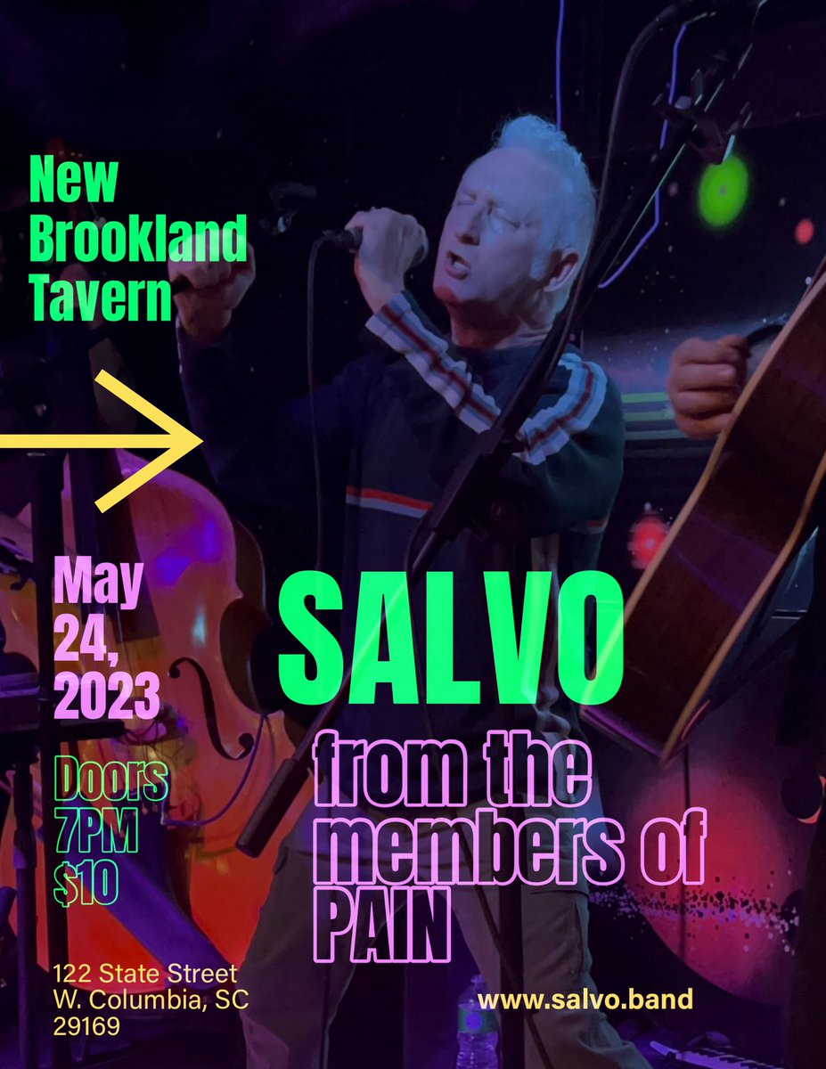 Hey #columbiasc #SouthCarolina we are heading your way!! We will be at the <a href="/NewBrookland/">New Brookland Tavern</a> on May 24th, see you there!! #painband #livemusic