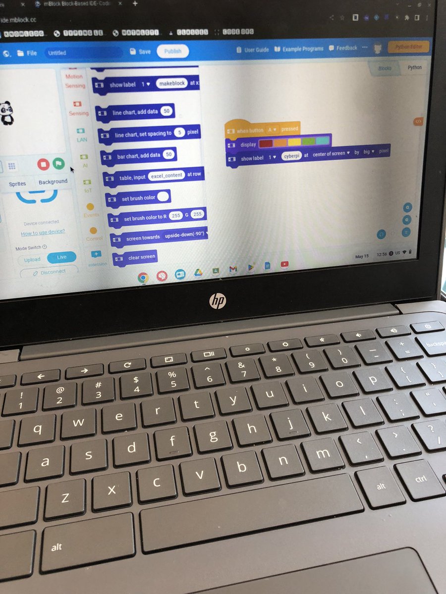 FatimaLeal21's tweet image. We are so excited to get started with CyberPi. Today we did a little coding with words and colours. @ms_ctobias @CaradocPS #cyberPi #logicsacademy