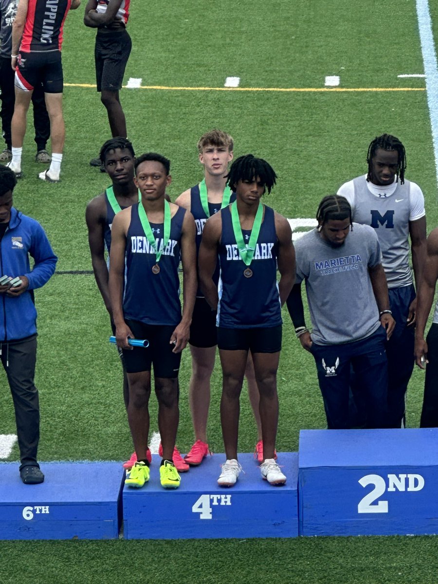 Yeah, we set another PR and school record in the state championship 4x2 meet. But 4th ain’t 1st.. congrats to my squad, but we hungry for the top spot. We will be back next year.  #WECOMING @DenmarkTrack <a href="/DenmarkDanesFB/">Denmark Football</a> <a href="/RecruitGeorgia/">Recruit Georgia</a>