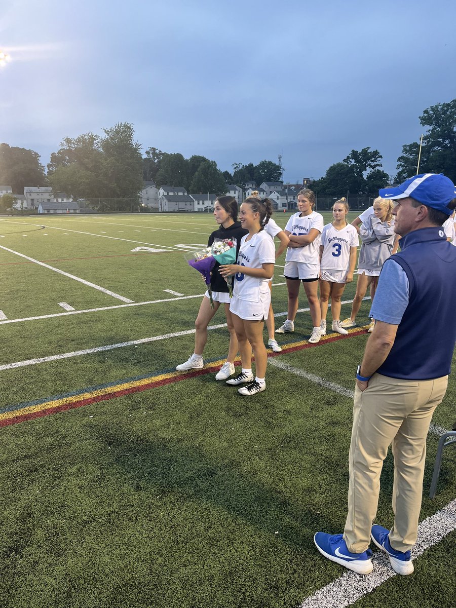 ecgathletics's tweet photo. Honoring our wonderful foreign exchange students Candela &amp; Carolina and our girls lax game tonight!! We are so proud of you ladies! 💙😉 @ecghighschool https://t.co/zkwHnkdTL6
