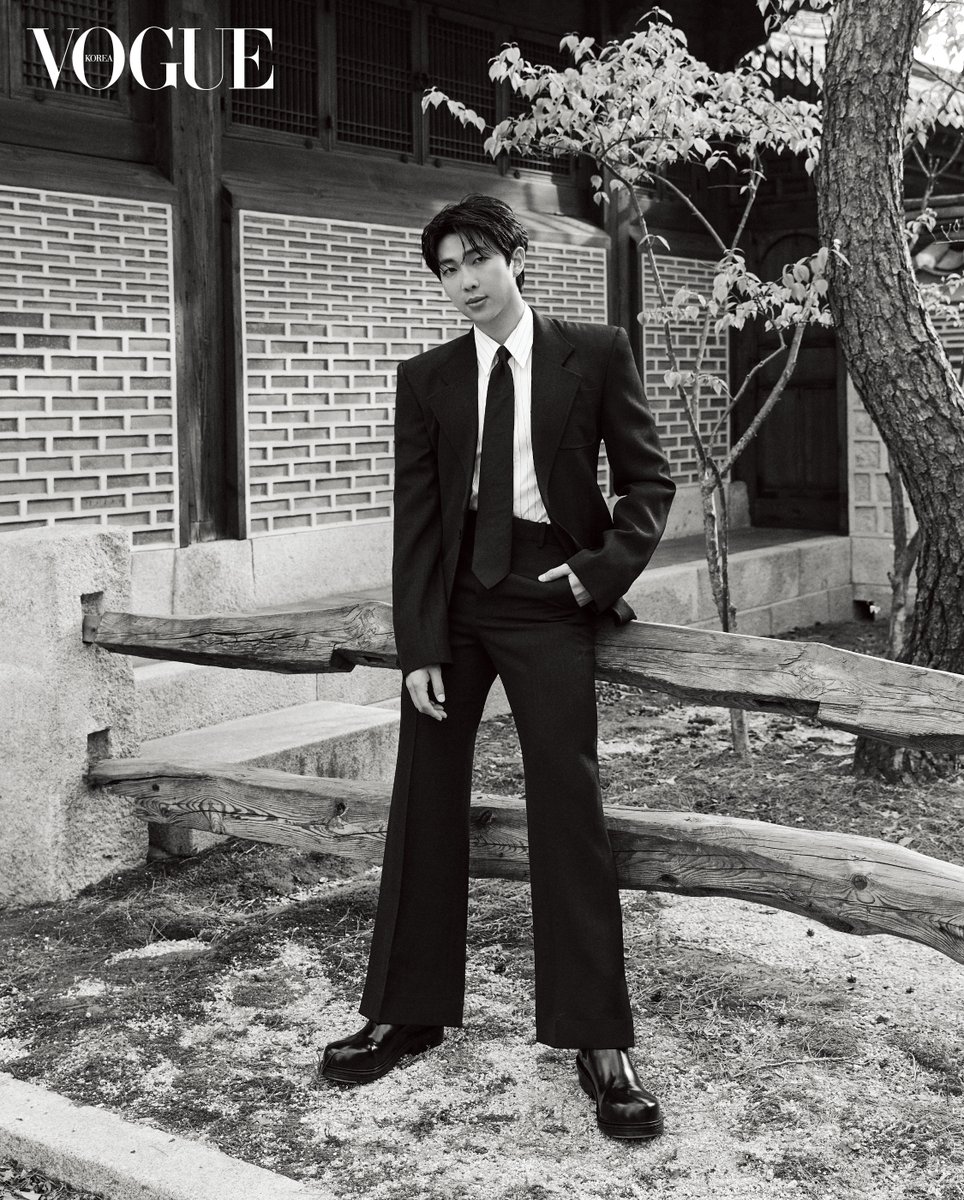 "I believe I must consider my life from multiple viewpoints and live each day as fully as possible. I believe creativity comes from a commitment to life and a commitment to play.”

The passion to humble oneself and learn. Youth, and RM

▶️ vogue.co.kr/?ddw=141191
