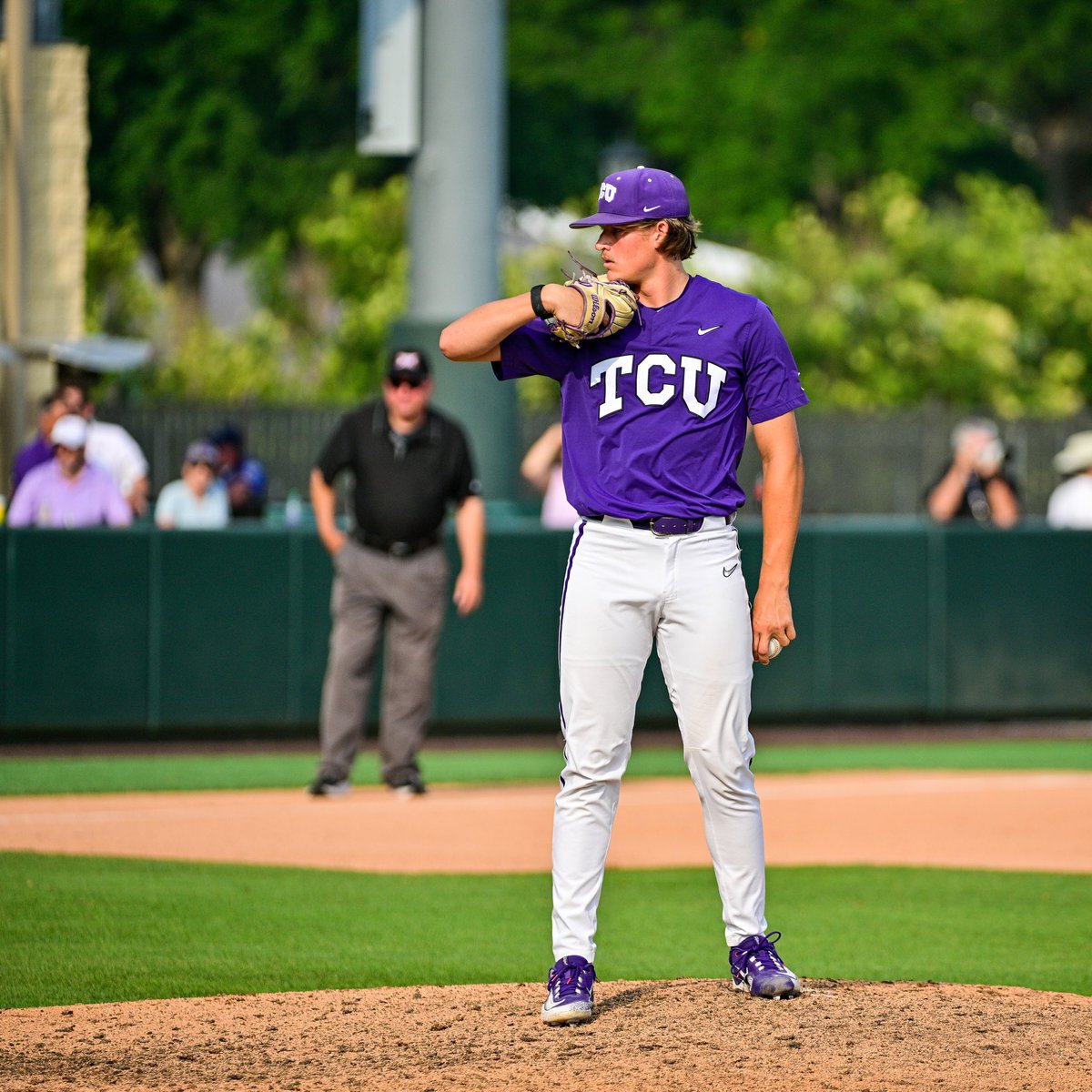 TCU_Baseball's tweet photo. 0️⃣ earned runs in his last five outings… 👏👏👏 @AbeldtBen 

#FrogballUSA | #GoFrogs https://t.co/VeykRzInEf