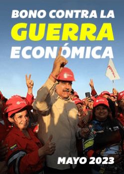 🛑 Inicia el pago del #BonoContraLaGuerraEconómica,
aprobado por el presidente @NicolasMaduro por un monto en Bs, equivalente a 30 $ indexado. Este beneficio va dirigido a la Clase Obrera y Pensionados.

#ConMaduroMásComunicación
#SomosPuebloDigno
#15Mayo