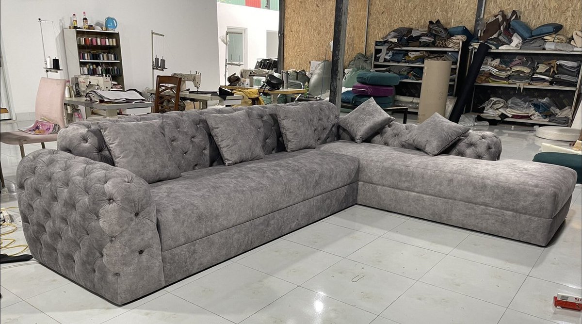 huu_michael's tweet photo. A mouse fur grey sofa makes your living space more elegant &amp; royal .    
-----   
Duy Thong Sofa Factory in Di An City, Binh Duong Province, Viet Nam.    
📞Phone/WhatsApp: +84 909 395 822    
📷Email: michaelhuu.gtv@gmail.com    
#sofa #furniture #factory #luxury #corner #modern https://t.co/pwOR2lSxyV