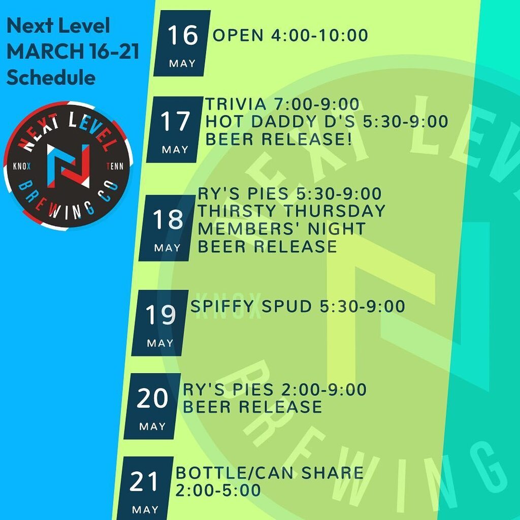 We got a fun week lined up for you with plenty of releases coming.  Check our social media daily to see what’s new!  Saturday we kick off Knoxville Craft Beer week!  We’re kicking Craft Beer Week off right with a double dry hopped goody on Saturday the 2… instagr.am/p/CsSKeFBME7M/