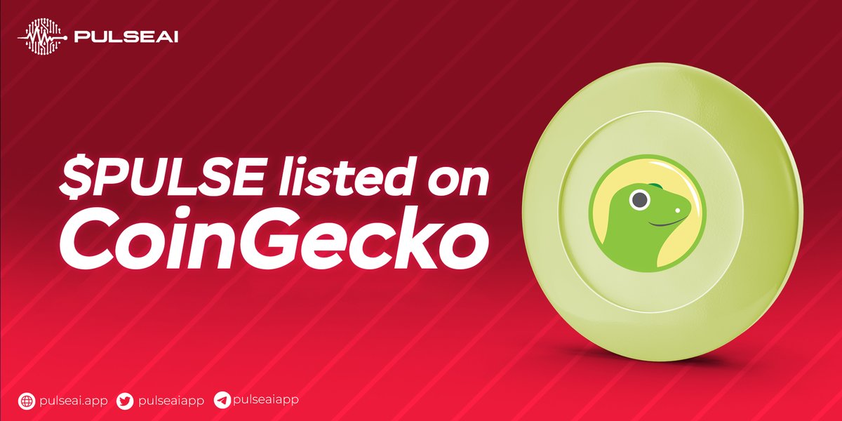 pulseaiapp's tweet photo. We just got listed on @coingecko https://t.co/eJDNf6N12C