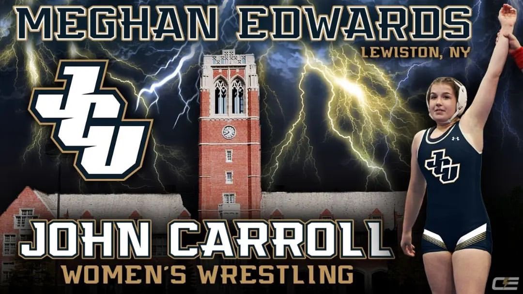 JCUwrestling's tweet photo. Our first ever women’s wrestling commitments. Please welcome @MeghanEdwards22 and @gedwards022 to #jcu

#jcuwrestling #d3wrestle #wrestlelikeagirl https://t.co/TpGFjpKybE