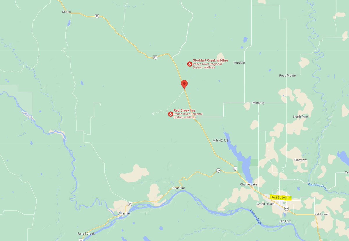 RT @DriveBC: ⛔UPDATE -  #BCHwy97 remains CLOSED 27 km north of #FortStJohn to 40 km south of Wonowon due to a wildfire. 

Detour not available.

ℹ️drivebc.ca/mobile/pub/eve…

ℹ️wildfiresituation.nrs.gov.bc.ca/map

@511Alberta @511yukon  - May 15… ift.tt/89MTNVn