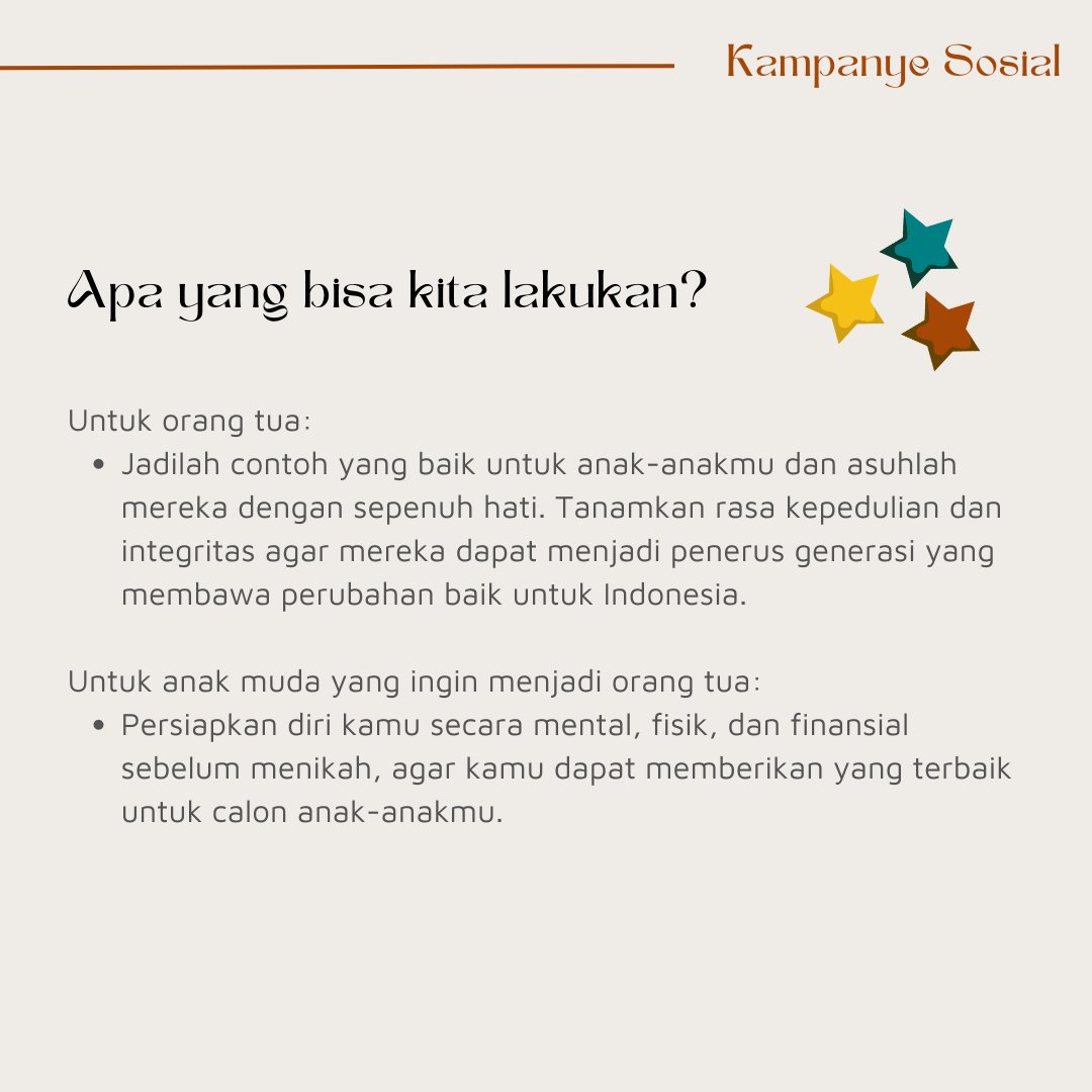 Tahukah kalian bahwa keterlibatan peran orang tua memiliki pengaruh yang sangat signifikan terhadap pencapaian dan penyesuaian diri anak? Yuk kita ciptakan generasi terbaik penerus bangsa kita, Indonesia!
<a href="/lpdp_ri/">#DiriUntukNegeri</a>
#DiriUntukNegeri
#AkuPastiMengabdi
#SDMUnggulIndonesiaMaju