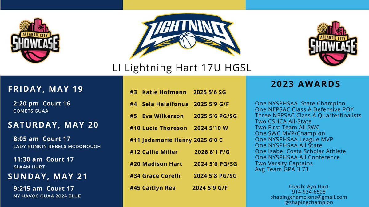 Coaches, please mark your schedules to check out our team! Our players are eager to showcase their skills, dedication, and passion for the game. 📢 DM or call. Looking forward to seeing you courtside and discussing our prospects. Let's connect and build your program together! 🤝