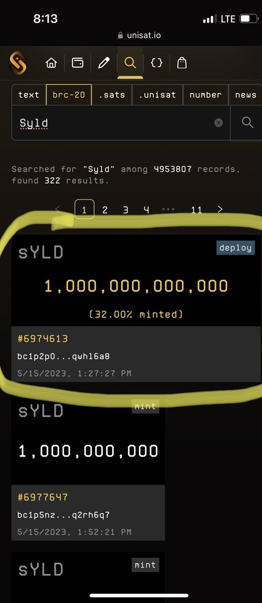 VictoriousOneX's tweet image. $sYLD minting now ✨💹⚡️ @0x_web3 

0x_web is this part of your $bYLD project?? ✨🔥

#sYLD on #brc20 created 6 hours ago 🚀

@LeonidasNFT @TeddyBitcoins @Lfg0x1 @lynkezlol @I_Buy_NFTs @GoingParabolic @OrdinalAnons @ordinalswallet @BOB_Brc20 @BitGod21 @3orovik @brian_armstrong