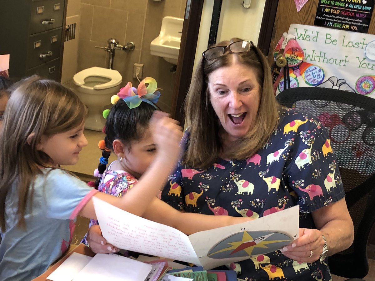 NotreDameNHP's tweet photo. Did you know that we have the best nurse ever?  We celebrated Mrs Dumas on Friday! https://t.co/uINRWPinYR