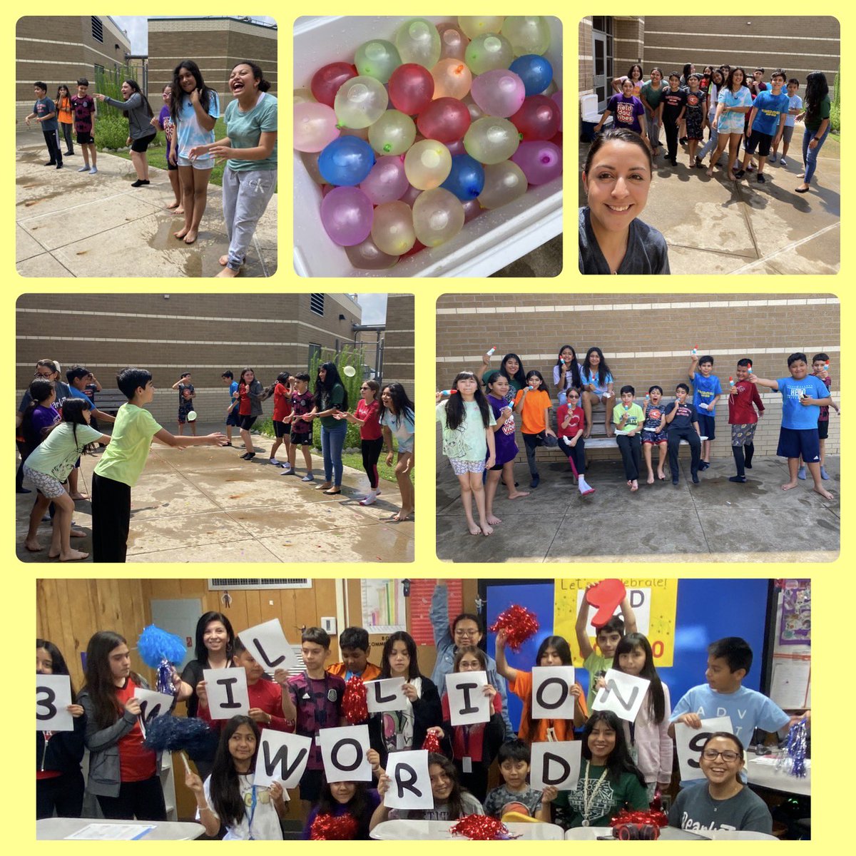Reading 3 million words is a BIG deal, so we had to celebrate BIG! My kids enjoyed the water balloons and popsicles! #Read180 @VirginiaREADs @CFISD_ELAR2_5 @MrsMariaTrejo @BlackBearkats  @CyFairISD