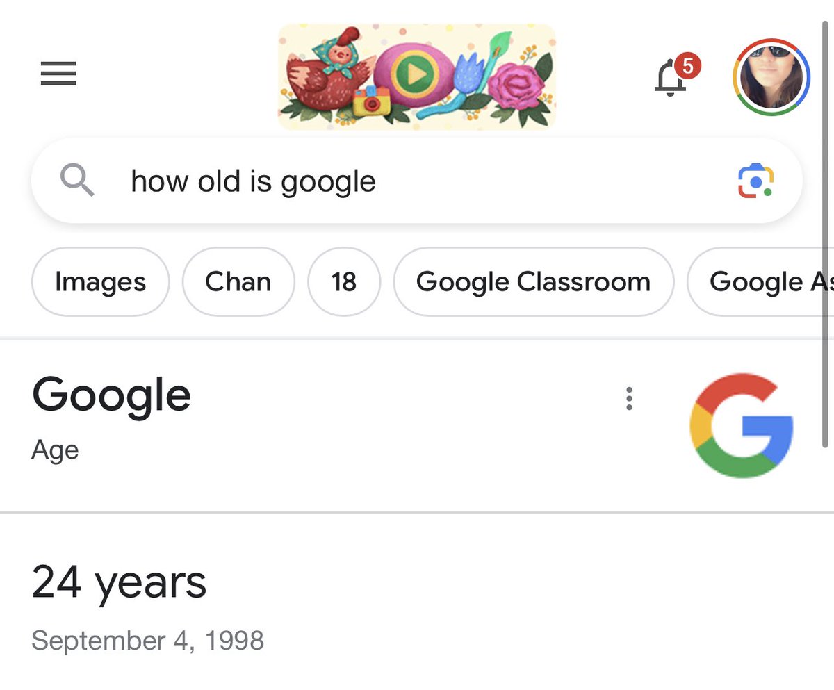 Just heard a Gen Z kid arguing with someone on the street and they said and I quote “shut up you older than Google”. I audibly gasped and kept walking and quickly fact checked them. The burn was not directed to me but I felt it to my core.