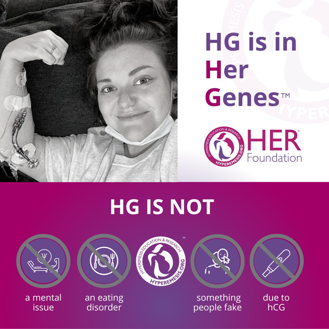 HGmoms's tweet photo. HG is in Her Genes™. 
HG is NOT a mental issue, an eating disorder, something people fake, or due to hCG.

#HGreality #HGAwarenessDay https://t.co/HNJAeKpat6