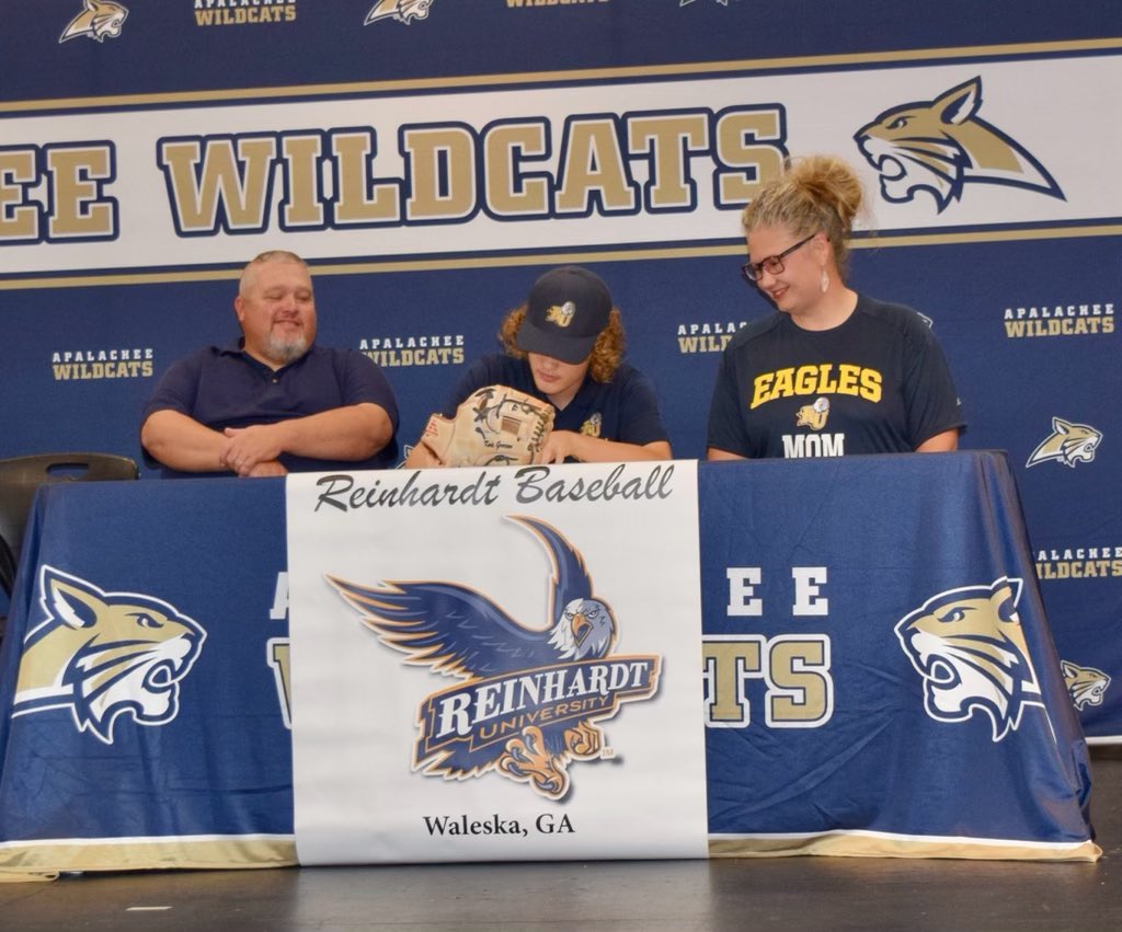 Official signing day to Reinhardt University. I am so blessed with this opportunity to continue my education and baseball career as an Eagle. Thank you to everyone who has supported me to make this day possible. Thanks to everyone that joined me today.