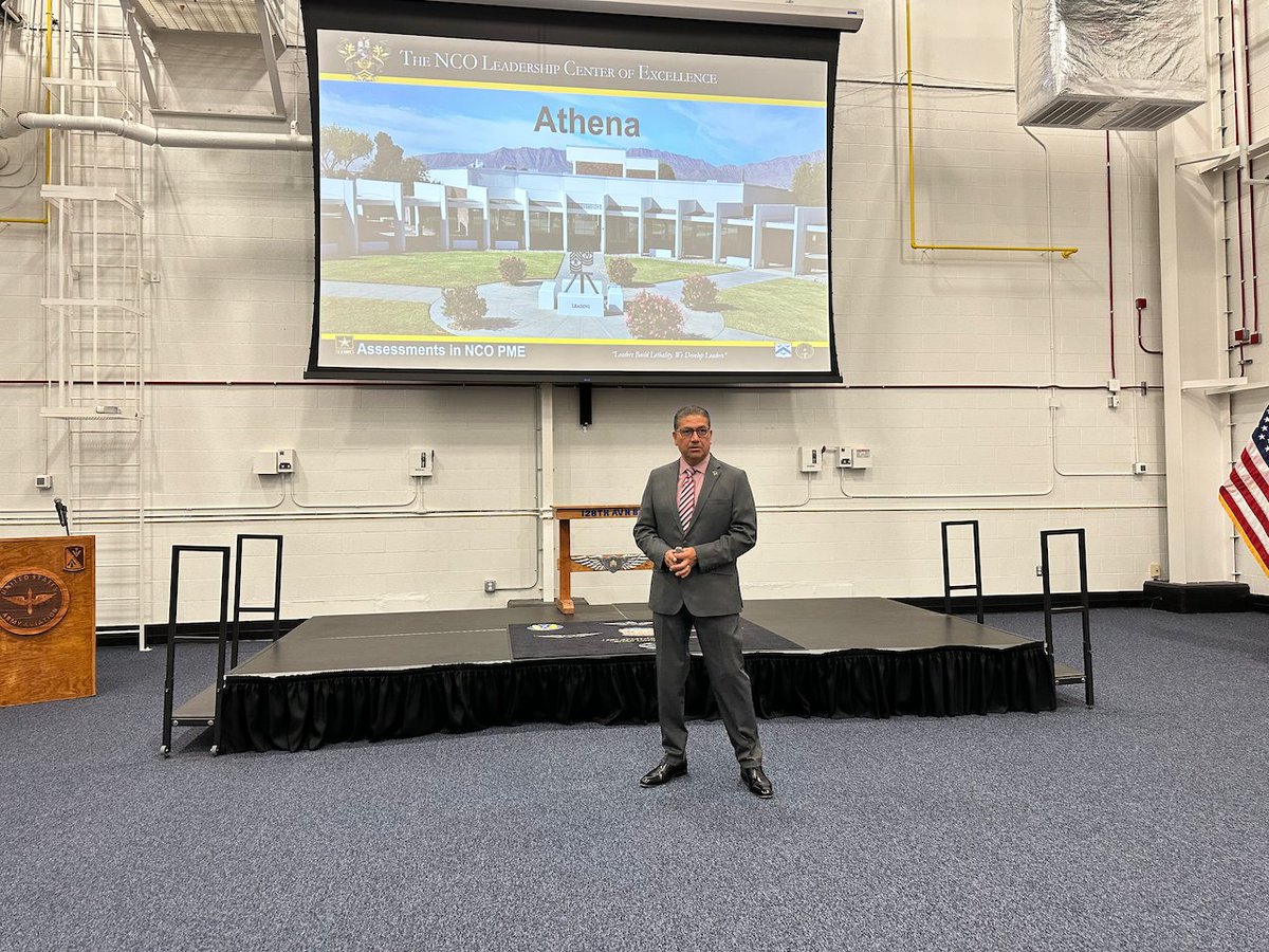 CSM Mildred Lara and I had the opportunity to deliver a Leader Development Session to NCOs of the 128th Aviation Brigade, Ft. Eustis, VA, on The Importance of Athena Career Long Assessments as an enhancer to leader Development. #insidethewire #beallyoucanbe