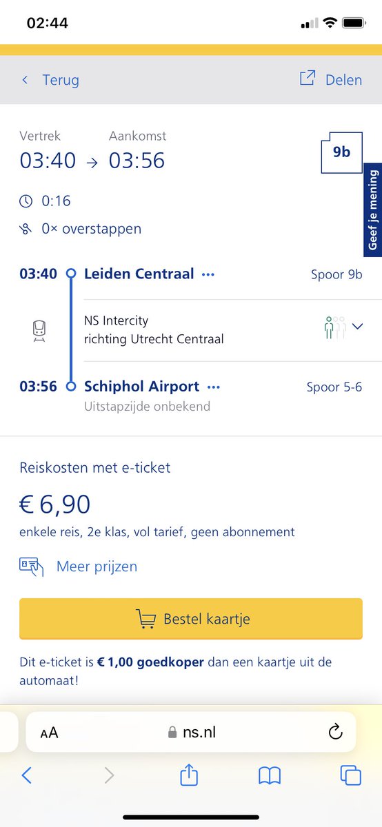 vosbri's tweet photo. @NS_online isn’t this the right schedule? 3:40 instead of 2:40 that you mentioned? https://t.co/8g9Etjthzt