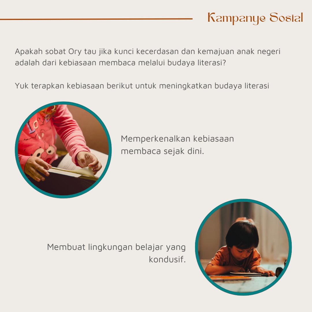 nurtantijo's tweet photo. Salah satu masalah yang masih dapat dijumpai pada pendidikan di Indonesia hingga tahun 2020 ini adalah kesenjangan pendidikan dan kurangnya kebiasaan literasi. Penting bagi generasi muda membiasakan budaya literasi sejak dini.
@lpdp_ri
#DiriUntukNegeri
#AkuPastiMengabdi https://t.co/KulD9bqzBR