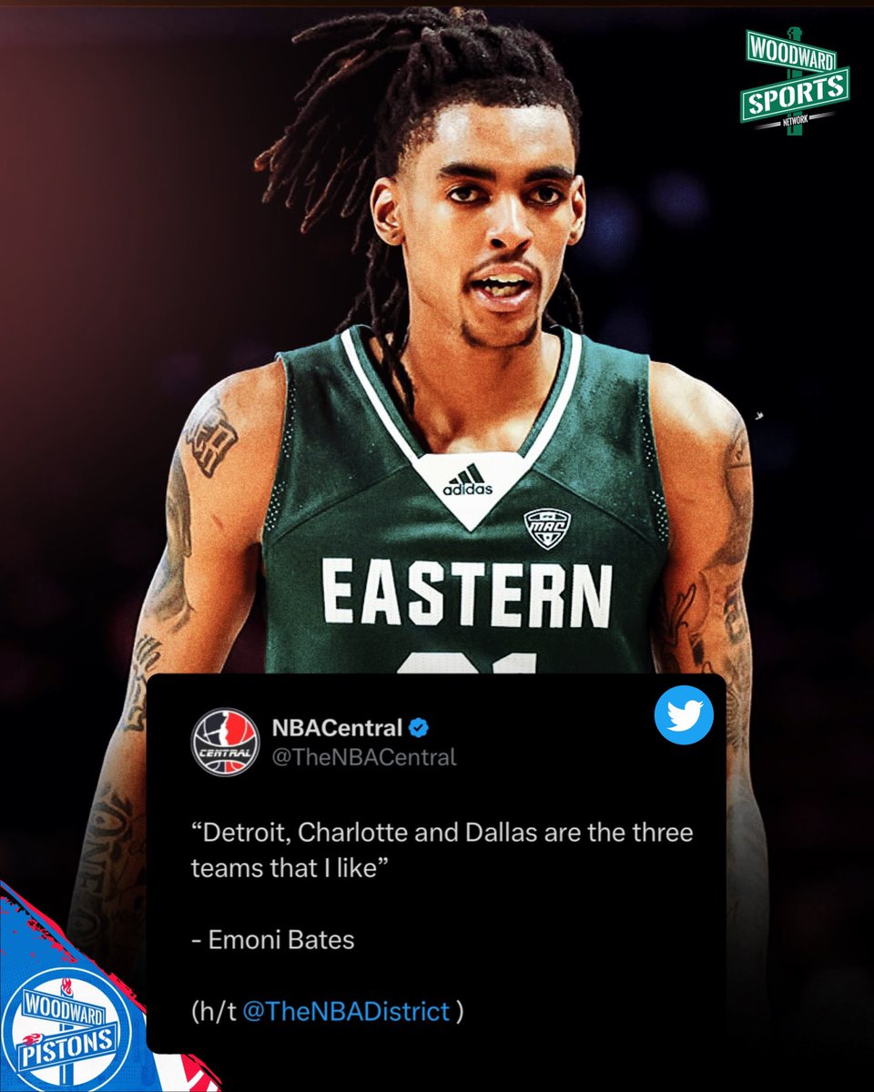 Woodward Pistons on Twitter "Do you want to see Troy Weaver make a move for Emoni Bates in the