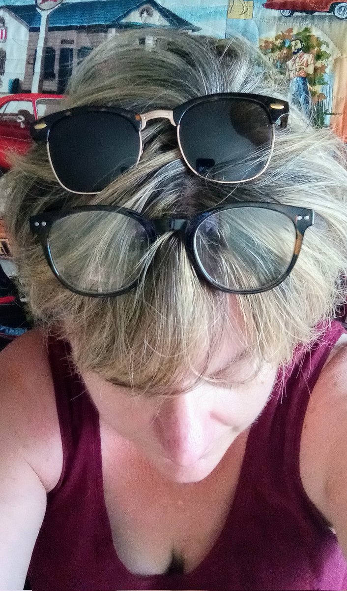 CindyHval's tweet photo. First I couldn't find my sunglasses.
Then I couldn't find my reading glasses.
Obviously, I've run out of headspace.
How was your Monday?
#MondayMood #Mondayvibes #stupidmonday #headspace #cantsee #glasses https://t.co/XC1a6OYZqU