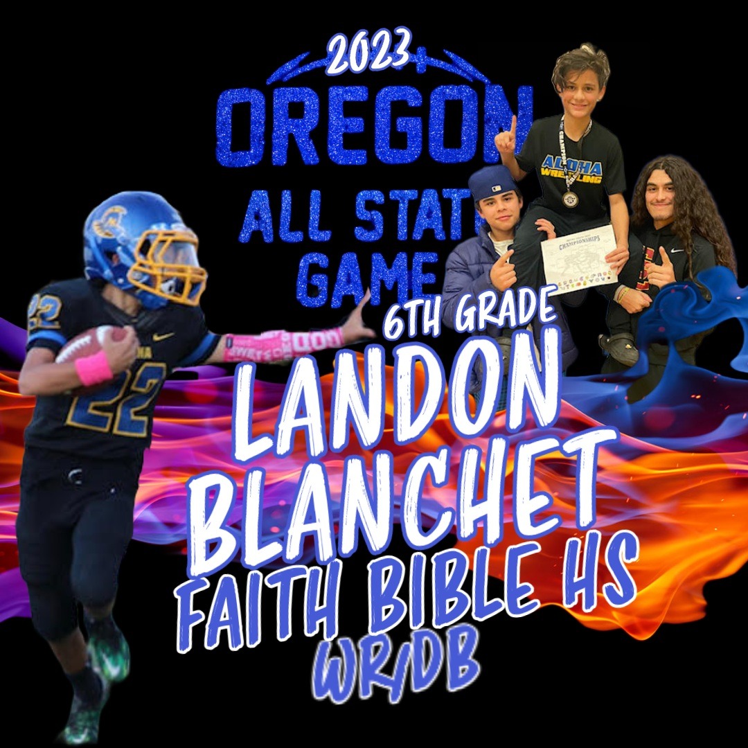 OregonBowl's tweet photo. Congrats 6th Grader Landon Blanchet on being selected to play in the 6th Annual 2023 #OregonAllStateGame
FF: Landon is the youngest of the Blanchet brothers.
#FosterAthletics #OregonASG #OregonDHS #Oregon #FosterAwareness #OASG #YouthSports #AllStar #OregonYouthFootball https://t.co/CtFgeqwrAL