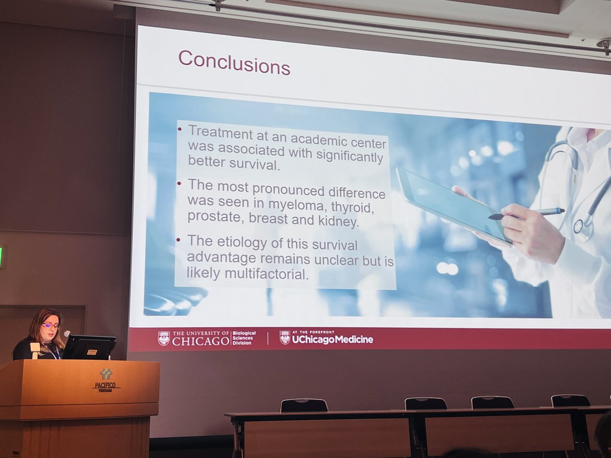 Great talk from @TBalachMD <a href="/UChicago/">The University of Chicago</a> at #JOA Annual Meeting on metastatic bone disease and survival in academic vs. community centers. There was a survival benefit with metastatic disease treated in academic centers <a href="/aoa1887/">AOA1887</a> #orthotwitter