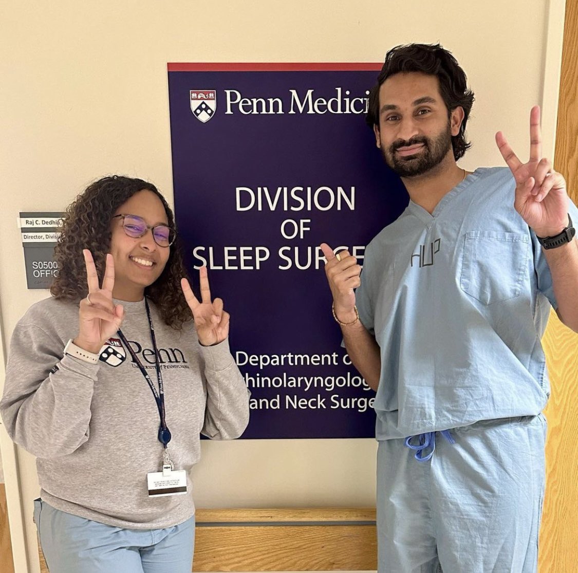 Penn_ENT's tweet photo. The @PennSleepSurg team celebrated and said their farewells to clinical research coordinator, Akshay Tangutur! He spent four years on the team serving as the lead CRC for clinical trials including CARDIOSA-12, SAP, and DREAM. But now, he’s moving onto medical school! 👨‍⚕️ https://t.co/mAuvY6TiDI