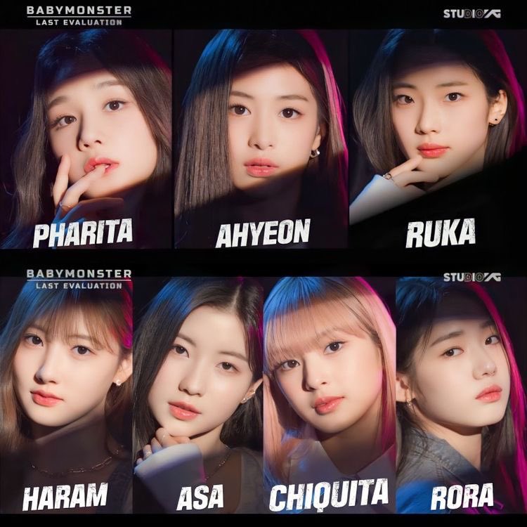 Babymonster 韓国限定　ラキドロ アサ　アヒョン　ルカ　ローラ　チキタ たまたま流れてきた美人さん達が気になって寝れないよって方へ