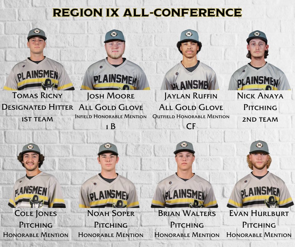 Congratulations to the 14 different Plainsmen name/selected Region IX All Conference!