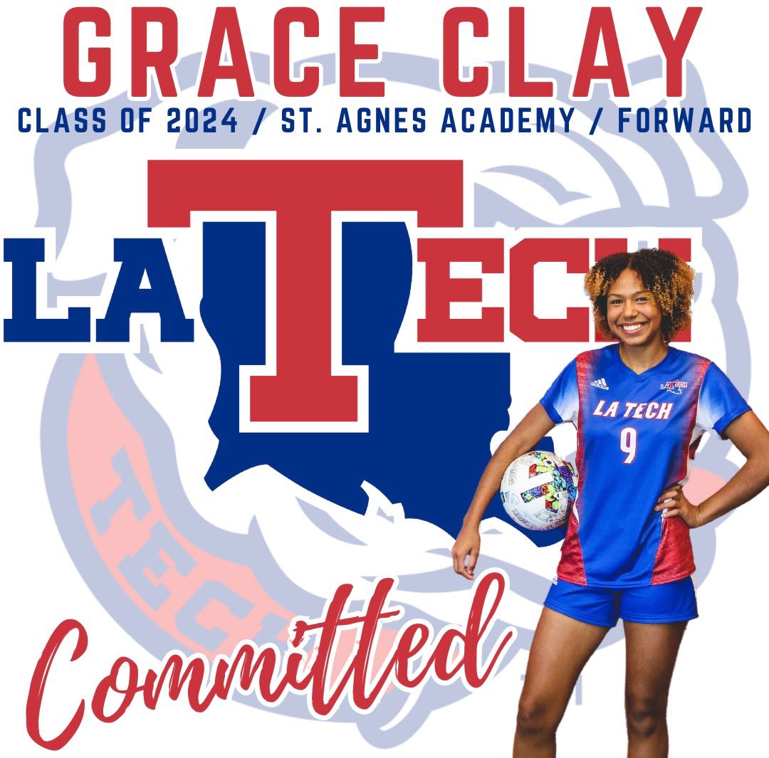 Grace Clay (@grace9clay) on Twitter photo I grateful to announce that I will be continuing to play soccer at the Division 1 level. I want to thank God, my family, and my coaches for helping me achieve my goals. I also want to thank <a href="/coach__stevo/">Steve Voltz</a> for the opportunity. Go Bulldogs!!
<a href="/LATechSOC/">LA Tech Soccer ⚽</a> <a href="/AHFC06ECNL/">Albion U18G ECNL (2005/2006)</a> I grateful to announce that I will be continuing to play soccer at the Division 1 level. I want to thank God, my family, and my coaches for helping me achieve my goals. I also want to thank <a href="/coach__stevo/">Steve Voltz</a> for the opportunity. Go Bulldogs!!
<a href="/LATechSOC/">LA Tech Soccer ⚽</a> <a href="/AHFC06ECNL/">Albion U18G ECNL (2005/2006)</a>