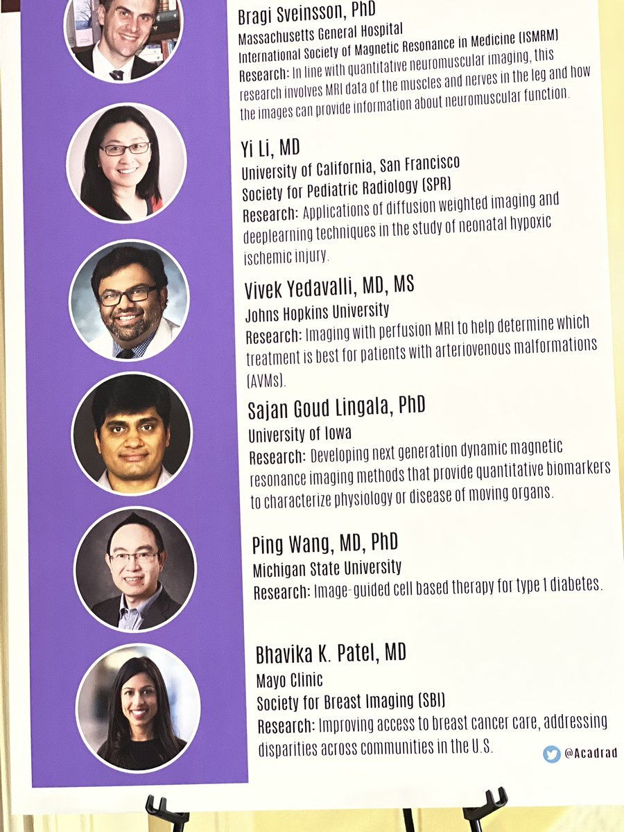 SBI was proud to sponsor Dr. Bhavika Patel who was selected as one of the Early Career Investigators in Imaging to present her research during @Acadrad #MedTEch23 on Capitol Hill today! #SupportRandEFund