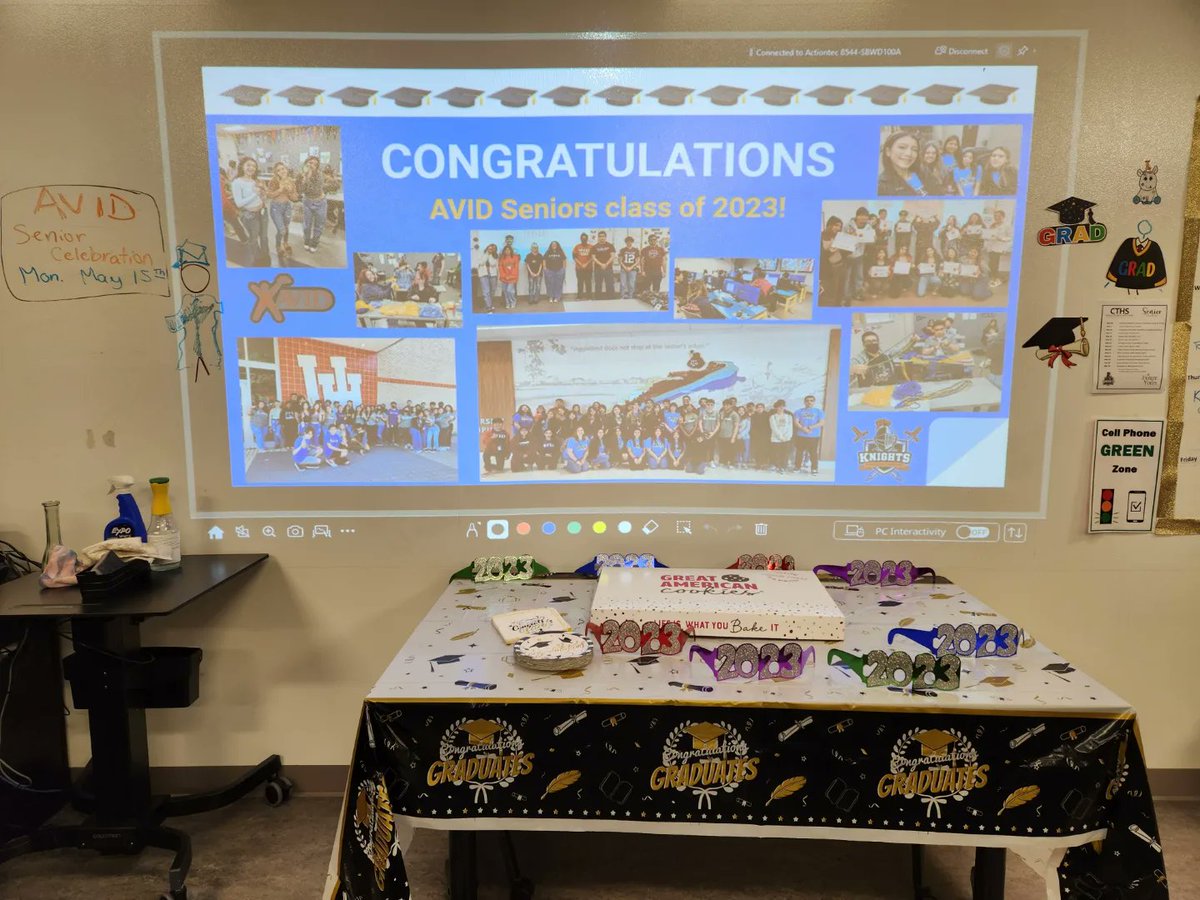 CTHSAVID's tweet photo. AVID Senior celebration!  There are so many things to celebrate, scholarships to college acceptances to internships and beyond. https://t.co/3cMx2Dl0zp