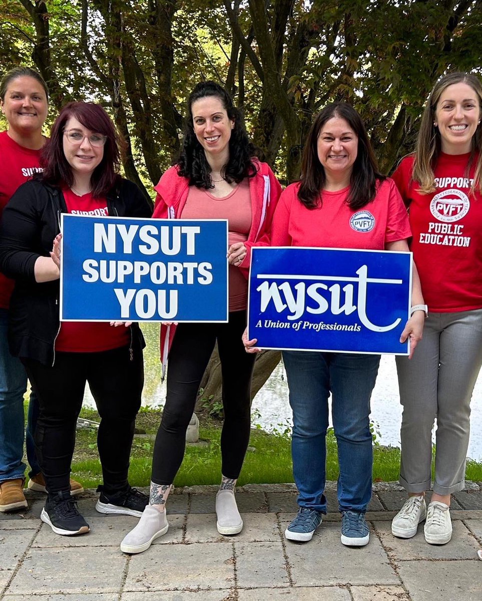 nysut's tweet photo. Over the past few days, NYSUT members have come together and volunteered on campaigns to support candidates who will work tirelessly to make our schools the best they can be. (1/3) https://t.co/Y7LfbYWYE2