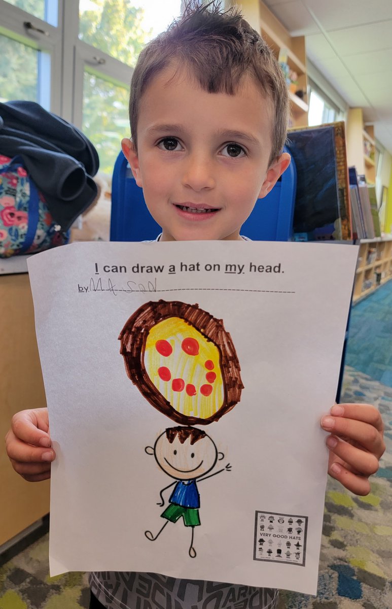 Today in Kindergarten we learned new vocab: beret & haberdashery; read a very good new book - VERY GOOD HATS - and designed our own hats! @emmastraub @WCSDProud @StateRdWCSD @PtsaStateRoad