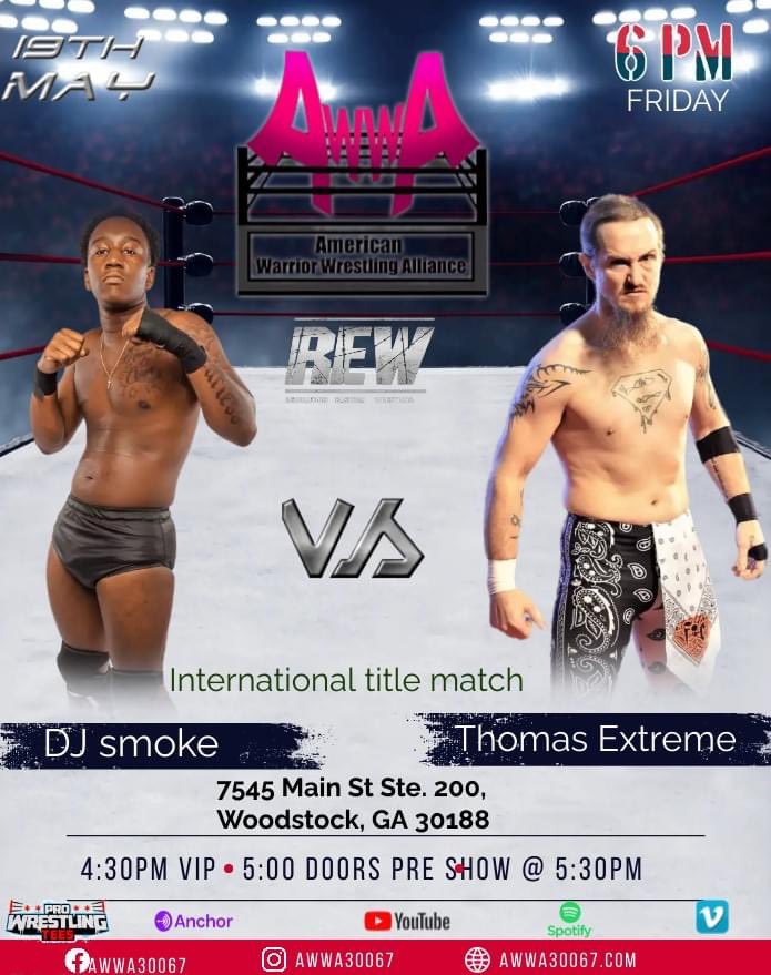 ThomasExtreme82's tweet photo. #awwa #appleCity #championship #wrestling #extreme vs #BobbyFish #Built2endure https://t.co/WSHCkqjTYF