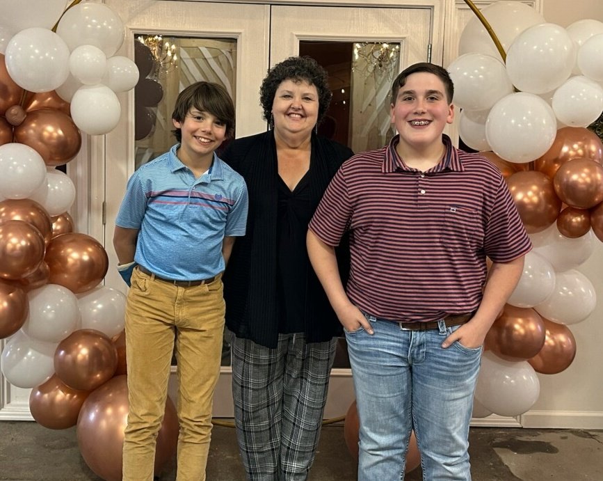 These fine young men nominated me as a school superhero.  Truth is, they're the super ones!  Great examples of respectful, empowered learners right here!  Thanks to The Point, we had a fantastic meal together, too.  #LCPride