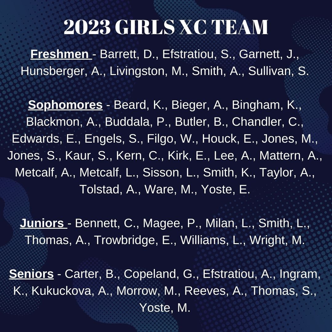 MCJagsTrack's tweet photo. Congratulations to our 2023 Cross Country team members. Please check your student email accounts for information regarding the upcoming season. Go JAGS! https://t.co/SyGMez78ey
