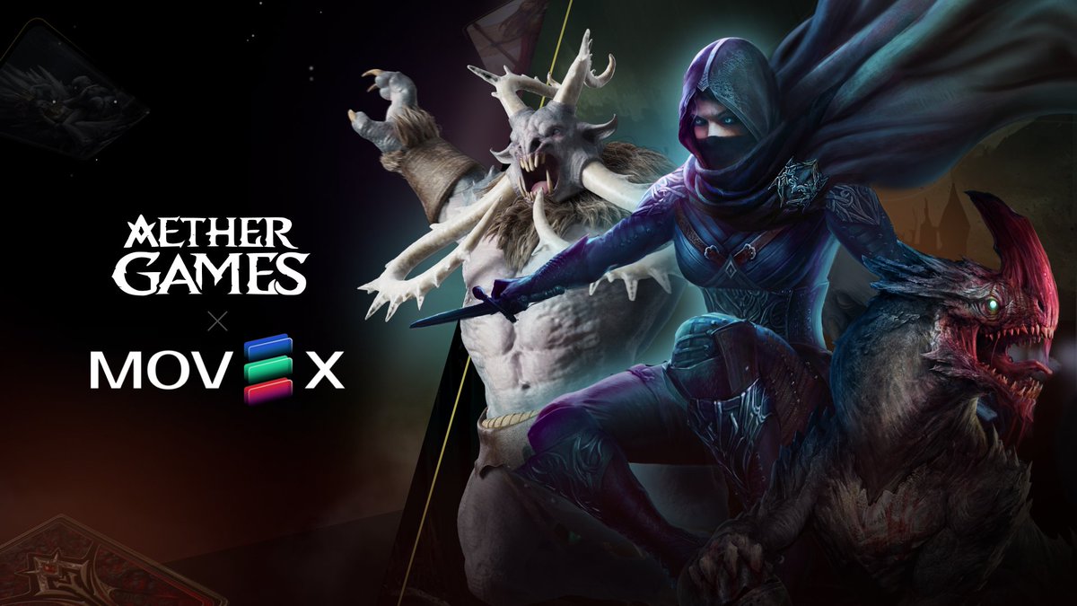 joinMovEX's tweet photo. 🥳When we say this is exciting, we mean this is exciting!🥳

🤝We have recently partnered with @AetherGamesInc and we've got some amazing things planned. Go check them out🤝

🔥We're planning some super cool things with them. Stay Tuned for more soon🔥

#SuiGaming #SuiNetwork https://t.co/iiS9f5grF4