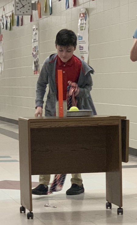DeniceDMoore's tweet photo. Both Mrs. McRee &amp; Mrs. Moore did some fun demonstrations for Newton’s Laws for their 6th grade classes- @NEMSTrojans https://t.co/9B5SjjVYWJ