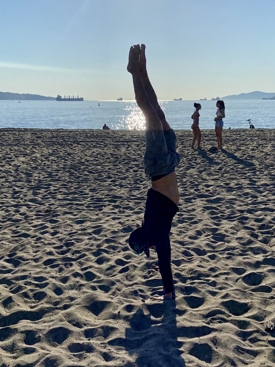 Handstand at the beach!
