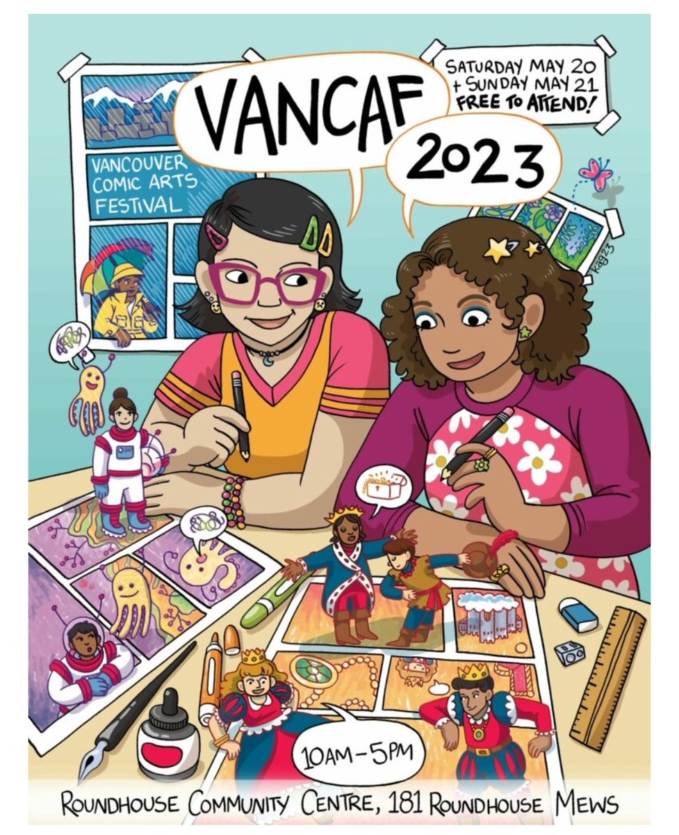 I'm tabling at #vancaf for the FIRST time! I'll be at B10-2 and I would love love love to see some familiar faces AND meet a gazillion new people too!!